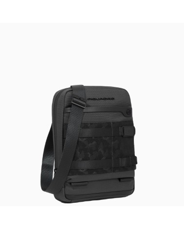 Piquadro CA1816FX iPad® 11" Messenger Bag - Leather & Fabric